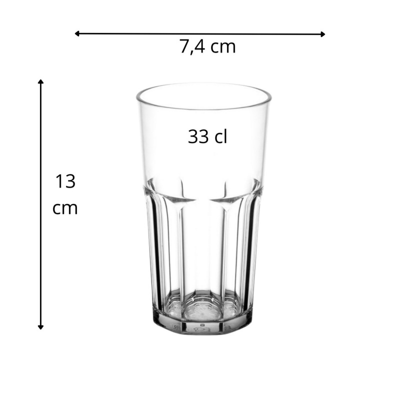 Gobelet forme haute SAN 33 cl Graniti