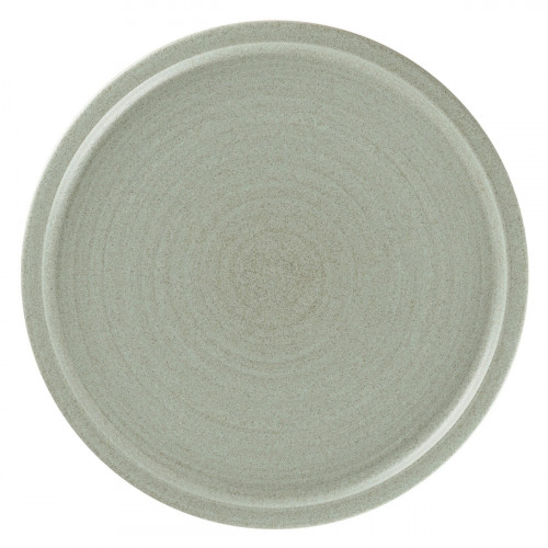 Assiette coupe plate rond Aqua Green porcelaine vitrifiée Ø 20,4 cm Selva Rak