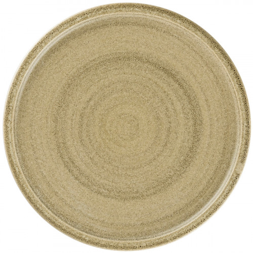 Assiette coupe plate rond beige porcelaine vitrifiée Ø 23,8 cm Selva Rak