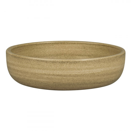 Assiette coupe creuse rond beige porcelaine vitrifiée Ø 16 cm Selva Rak