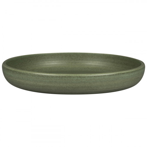 Assiette coupe creuse rond Dark Green porcelaine vitrifiée Ø 25,8 cm Selva Rak