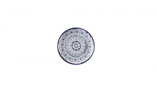 Assiette coupe plate rond Ink porcelaine vitrifiée Ø 16 cm Harvest Mediterranean Moresque Dudson