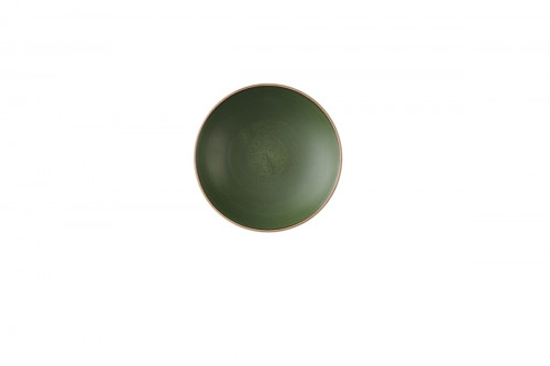 Assiette coupe creuse rond Sorrel Green porcelaine vitrifiée Ø 18,2 cm Stonecast Sorrel Churchill