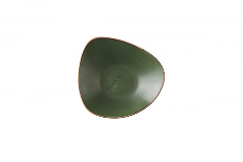 Bol triangulaire Sorrel Green porcelaine vitrifiée 15,3 cm Stonecast Sorrel Churchill