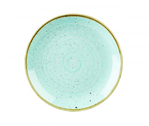 Assiette coupe plate rond duck egg porcelaine vitrifiée Ø 23 cm Evolve Stonecast Churchill