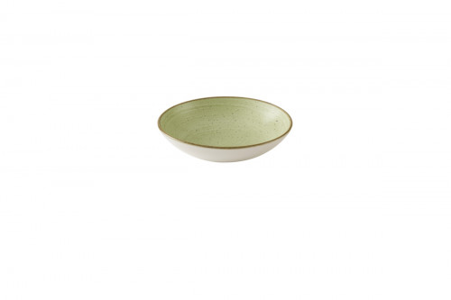 Assiette coupe creuse rond Raw Green porcelaine vitrifiée Ø 24,8 cm Stonecast Raw Churchill