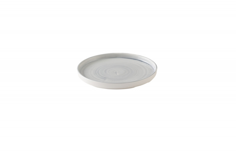 Assiette coupe plate rond Canvas grey porcelaine vitrifiée Ø 21 cm Stonecast Canvas Churchill