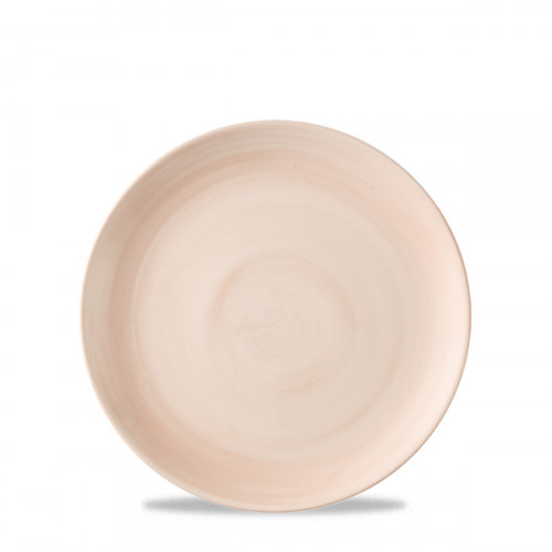 Assiette coupe plate rond Canvas Coral porcelaine vitrifiée Ø 16,5 cm Stonecast Canvas Churchill