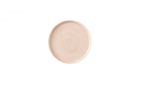 Assiette coupe plate rond Canvas Coral porcelaine vitrifiée Ø 26 cm Stonecast Canvas Churchill