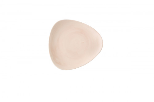 Assiette coupe plate triangulaire Canvas Coral porcelaine vitrifiée 22,9x22,9 cm Stonecast Canvas Churchill