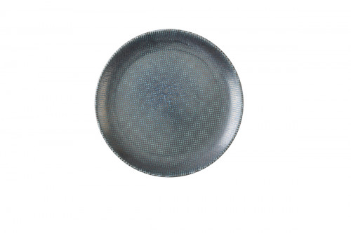 Assiette coupe plate rond bleu porcelaine vitrifiée Ø 28,8 cm Astro Churchill