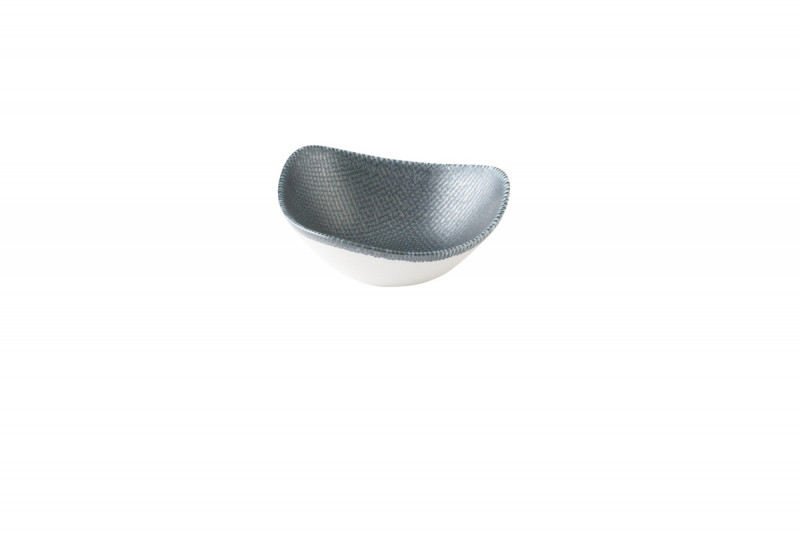 Bol triangulaire bleu porcelaine vitrifiée 23,5 cm Astro Churchill