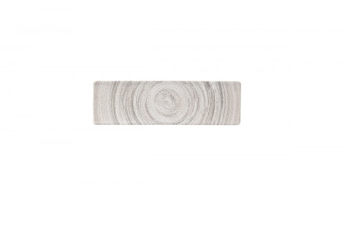 Plat rectangulaire gris porcelaine vitrifiée 8,8 cm Elements Dune Churchill