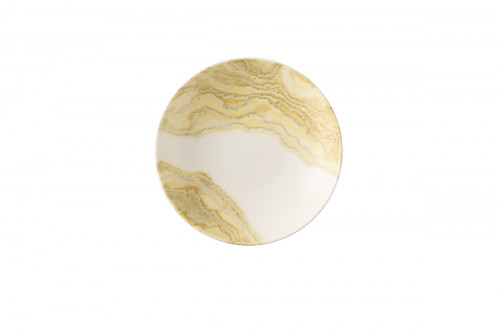 Assiette coupe creuse rond Gold porcelaine vitrifiée Ø 24,8 cm Tide Churchill