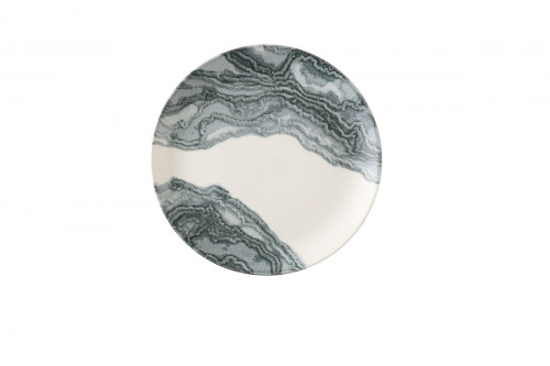Assiette coupe plate rond Black porcelaine vitrifiée Ø 26 cm Tide Churchill