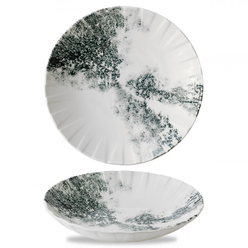 Assiette coupe creuse porcelaine vitrifiée Ø 27,1 cm Smoke Churchill