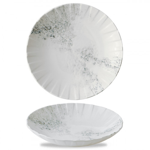 Assiette coupe creuse porcelaine vitrifiée Ø 27,1 cm Smoke Churchill