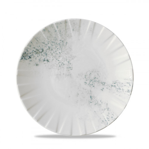 Assiette coupe plate porcelaine vitrifiée Ø 27 cm Smoke Churchill