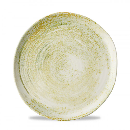 Assiette coupe plate porcelaine vitrifiée Envisage Sand Churchill