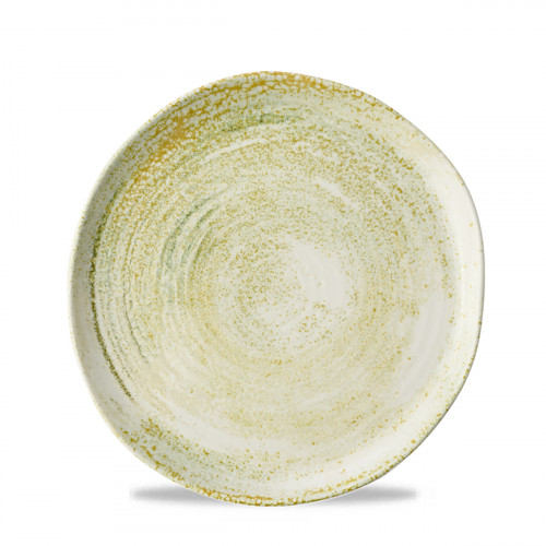 Assiette coupe plate porcelaine vitrifiée Envisage Sand Churchill