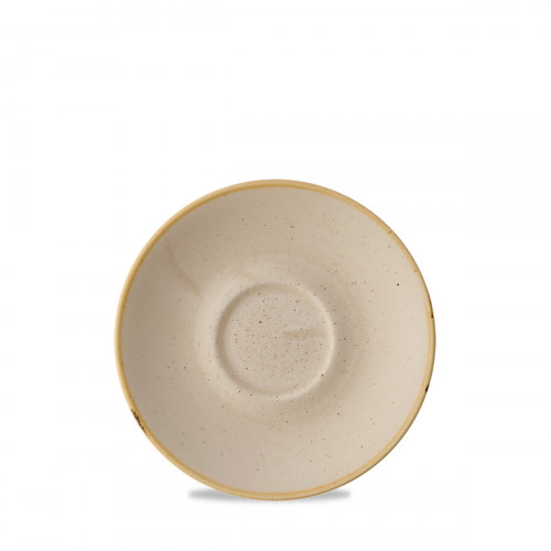 Sous-tasse à cappuccino / thé Nutmeg Cream porcelaine vitrifiée Ø 15 cm Stonecast Nutmeg Churchill
