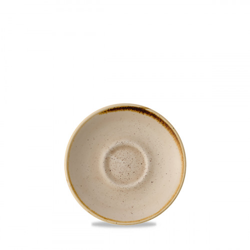 Sous-tasse à expresso Nutmeg Cream porcelaine vitrifiée Ø 11 cm Stonecast Nutmeg Churchill