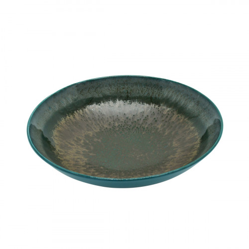 Assiette à salade rond vert porcelaine Ø 21 cm Palazzo Medard De Noblat