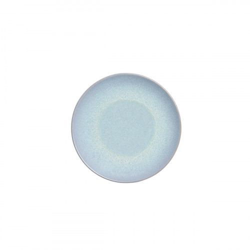 Assiette coupe plate rond bleu porcelaine Ø 21 cm Azure Accolade