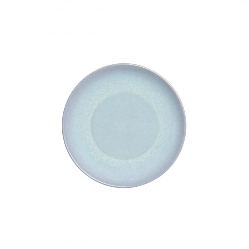 Assiette coupe plate rond bleu porcelaine Ø 24 cm Azure Accolade