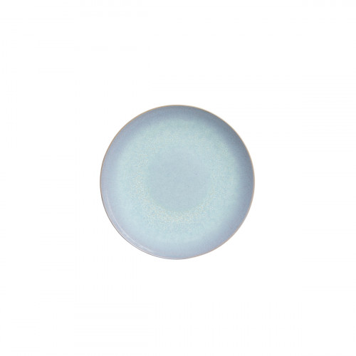 Assiette coupe creuse rond bleu porcelaine Ø 23 cm Azure Accolade