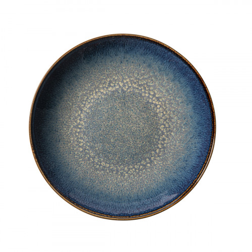 Assiette coupe creuse rond bleu foncé porcelaine Ø 23 cm Seablue Accolade