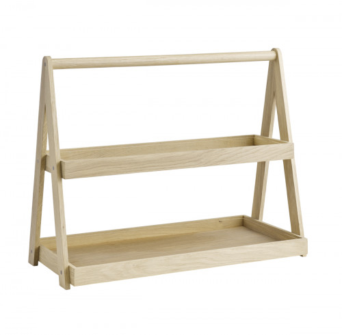 étagère 2 niveaux GN1/2 et 2/4 chêne 55,5x26,5x44,5 cm Valo Aps