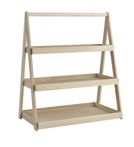 étagère 3 niveaux GN1/2, 1/2 et 2/4 chêne 55,5x32,5x64 cm Valo Aps