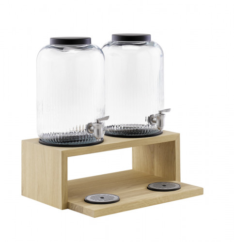 Set de 2 distributeurs boisson verre 43,5x33,5x47 cm 14 L Valo Aps