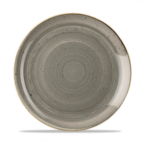Assiette plate rond peppercorn porcelaine vitrifiée Ø 26 cm Stonecast Grey Churchill