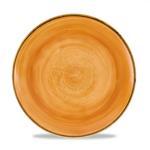 Assiette coupe rond Tangerine porcelaine vitrifiée Ø 26 cm Stonecast Tangerine Churchill