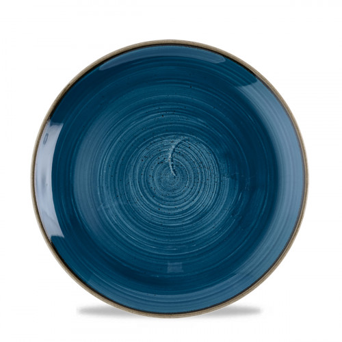 Assiette coupe rond Java Blue porcelaine vitrifiée Ø 21,7 cm Stonecast Mint Churchill