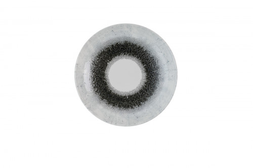 Assiette coupe plate rond Quartz Black porcelaine vitrifiée Ø 24,8 cm Fusion Churchill