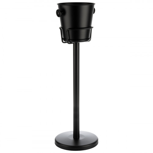 Porte seau à bouteilles noir Ø 26,5 cm 71,5 cm Aps