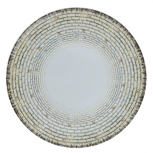 Assiette coupe plate rond Weave porcelaine Ø 29,2 cm Digi Rak