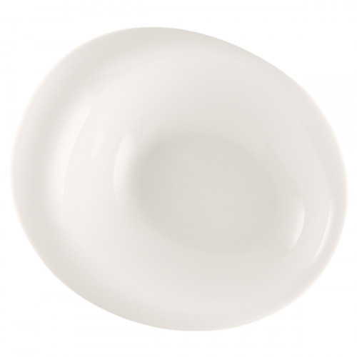 Bol irrégulier blanc porcelaine bone china 24,4 cm Pose Rak