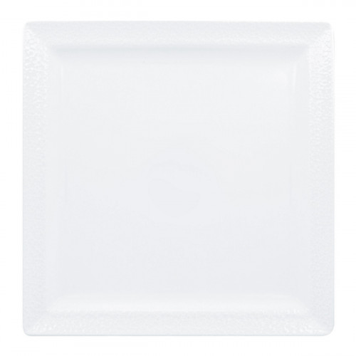 Assiette plate carré blanc porcelaine 27,5x27,5 cm Charm Rak