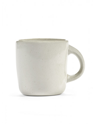 Mug ovale Off White grès émaillé 30 cl 10,5 cm Out Of Lines Serax