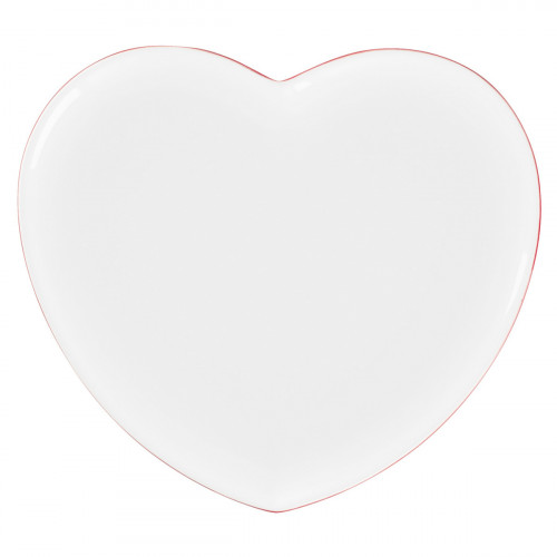 Assiette coupe plate blanc porcelaine 28x25 cm Cliché Rak