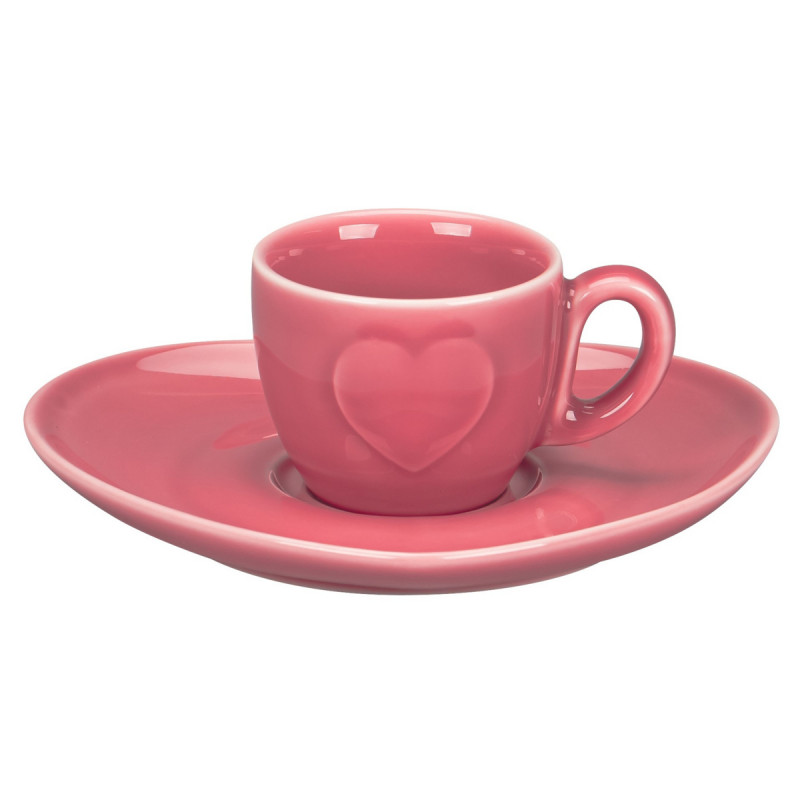 Tasse à expresso rose porcelaine 9 cl Ø 6,7 cm Cliché Rak
