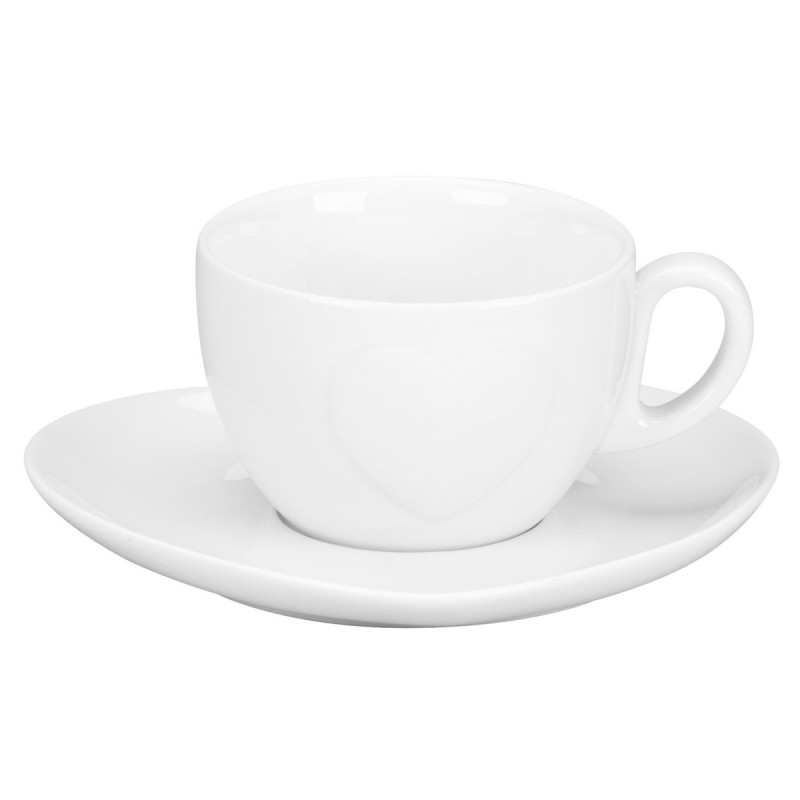 Tasse à café / thé blanc porcelaine 23 cl Ø 9,4 cm Cliché Rak