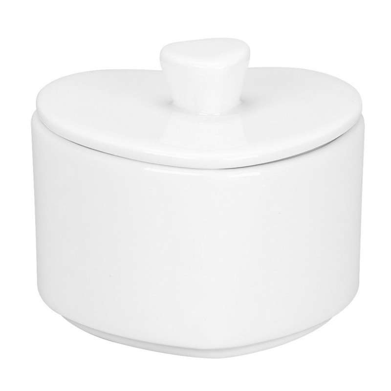 Couvercle pour sucrier blanc porcelaine 8 cm Cliché Rak