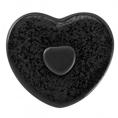 Couvercle pour sucrier noir porcelaine 8 cm Cliché Rak