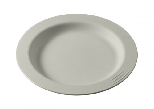 Assiette rond Blanc Coton fibre végétale Ø 13,4 cm Liliroc Saint Romain