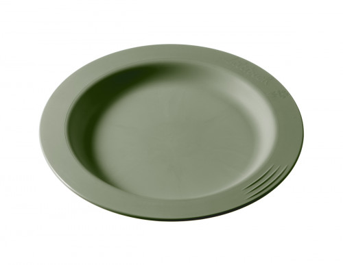 Assiette rond vert fibre végétale Ø 18 cm Liliroc Saint Romain